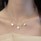 Heart Shell Fringed Alloy Choker Jml5096 - Necklace - Gold - One Size