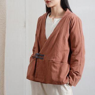 Plain Knot Button Jacket