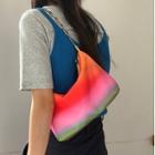 Color Block Shoulder Bag Stripe - One Size