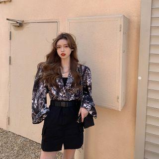 Tie Dye Blazer Black & White - One Size