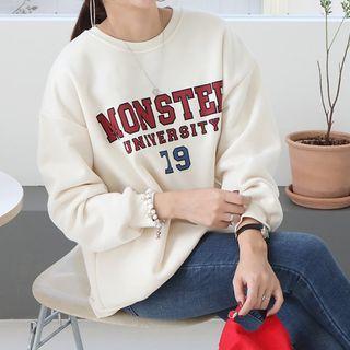 Letter Print Varsity Sweatshirt