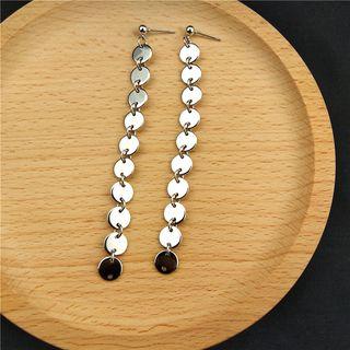 Sequined Line Earring / Clip On Earring