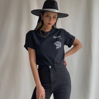 Tiger-print Pocket T-shirt