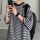 Striped Semi Sleeve Top