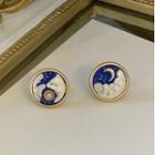 Non-matching Glaze Sun & Moon Earring