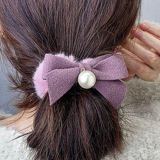 Bow Fluffy Hair Tie