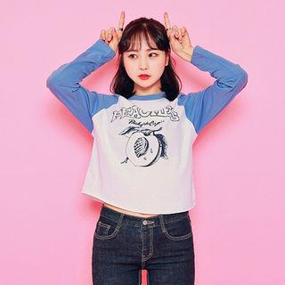 Reglan-sleeve Printed Top