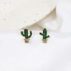 Cactus Stud Earring / Clip On Earring