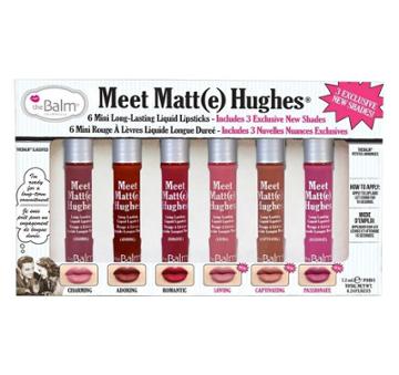 Thebalm - Meet Matt(e) Hughes Mini Long-lasting Liquid Lipstick Vol 3 Set Limited Edition 6 Pcs