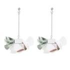 925 Sterling Silver Fabric Dangle Earring As Shown In Figure - One Size