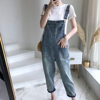 Denim Cropped Jumper Pants / T-shirt / Set