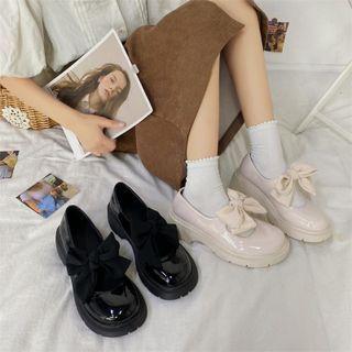 Patent Bow Mary Jane Shoes
