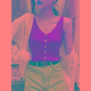 Button-up Tank Top