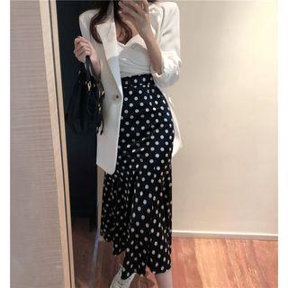 Dotted Midi Skirt Dotted - One Size