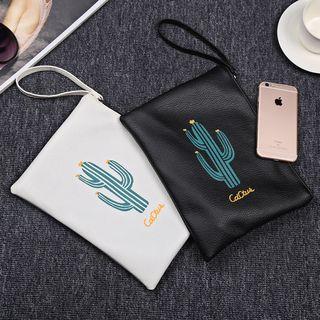 Printed Zip Wristlet