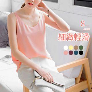 Layered Crepe Chiffon Camisole Top