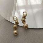 Faux Pearl Drop Earring 1 Pair - Champagne - One Size