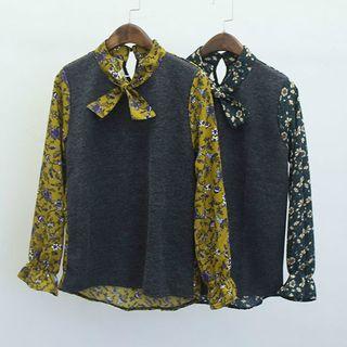 Printed Panel Blouse