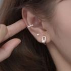 Faux Pearl Ear Cuff / Hoop Earring / Set