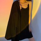Spaghetti-strap Mini A-line Dress / Blazer