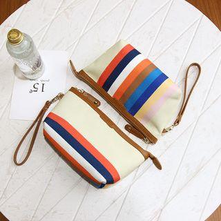 Striped Cosmetic Bag