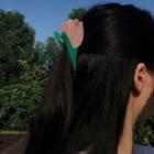 Tulip Acetate Hair Clip 1 Pc - Pink & Green - One Size
