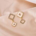 Rhinestone Dangle Earring 1 Pair - E3006 - As Shown In Figure - One Size