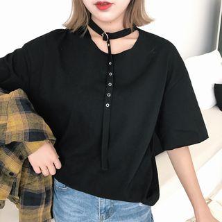 Short-sleeve T-shirt With Strap