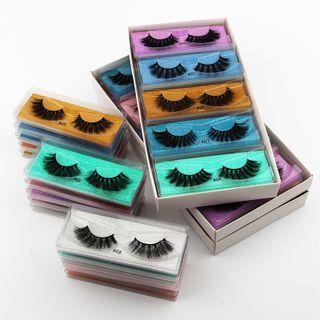 False Eyelashes (10 Pairs) #4 - 10 Design Mixed - One Size