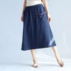 Midi Linen Skirt