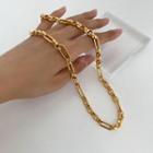 Chained Alloy Choker Gold - One Size