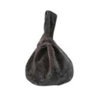 Plain Handbag Dark Gray - One Size