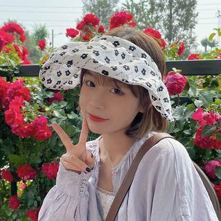 Floral Print Sun Visor
