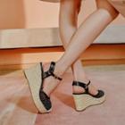 Ankle Strap Espadrille Wedge-heel Sandals