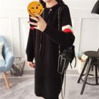 Colour Block Long-sleeve Hoodie Dress