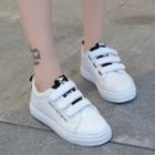 Lettering Adhesive Strap Sneakers