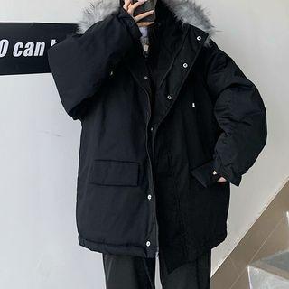 Zip-up Plain Parka