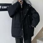 Zip-up Plain Parka
