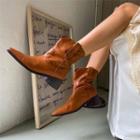 Block-heel Ankle Western Boots