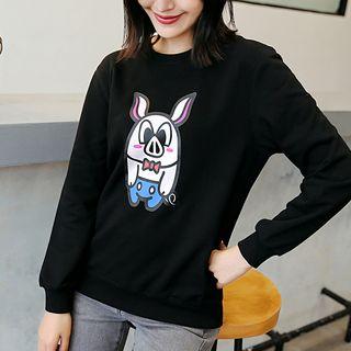 Pig Print Sweatshirt