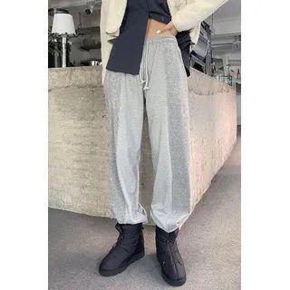 Contrast-panel Terry Jogger Pants