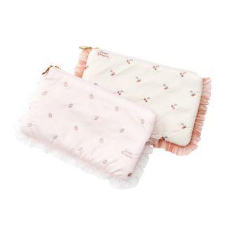 Fruit Embroidered Pouch