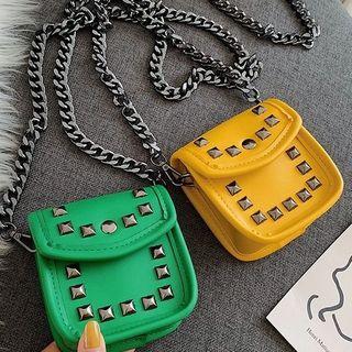 Studded Plain Crossbody Bag