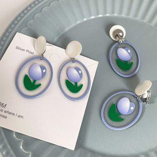 Tulip Acrylic Dangle Earring