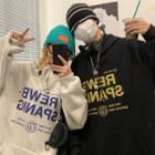 Couple Matching Long-sleeve Letter Hoodie