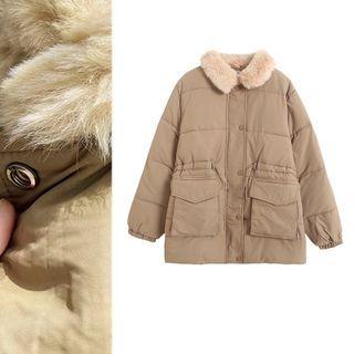 Faux Fur Trim Padding Jacket