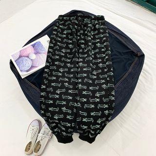 Crocodile Print Sweatpants