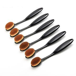 Long Handle Foundation Brush 1 Pc - Black - One Size