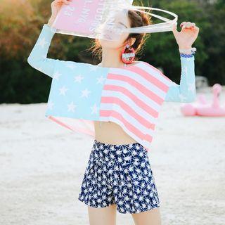 Set : Bikini + Loose-fit Rashguard + Shorts