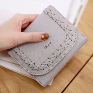 Lettering Braided Wallet